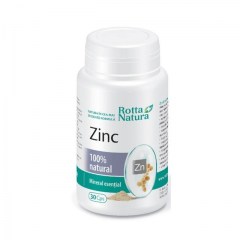 Zinc 100% natural, 30 capsule, Rotta Natura